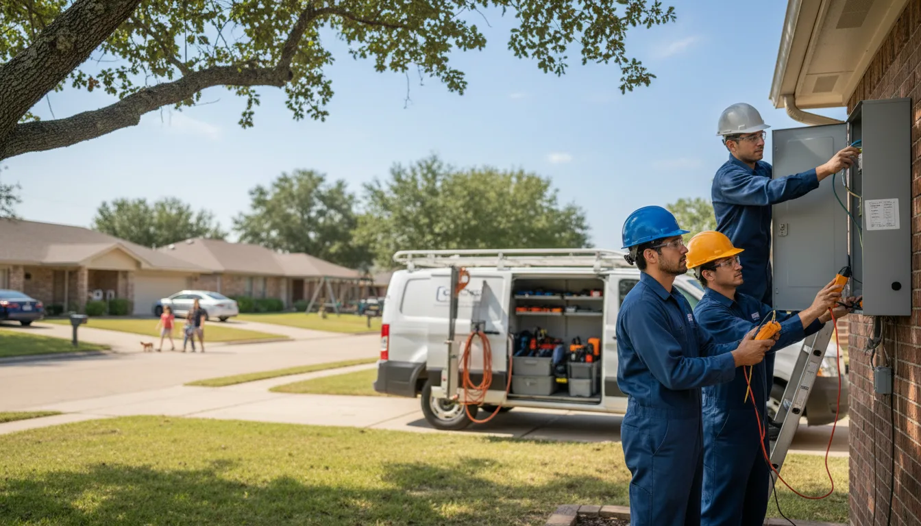 Certified electrician providing emergency electrical services in Onward, IN